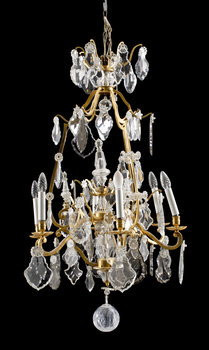 214251. LJUSKRONA, rokokostil, 1900-tal. H 105.