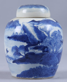 214525. LOCKBOJAN, porslin, Kina, 1800-tal.
