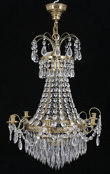 214741. LJUSKRONA, gustaviansk stil, 1900-talets mitt. H 75.