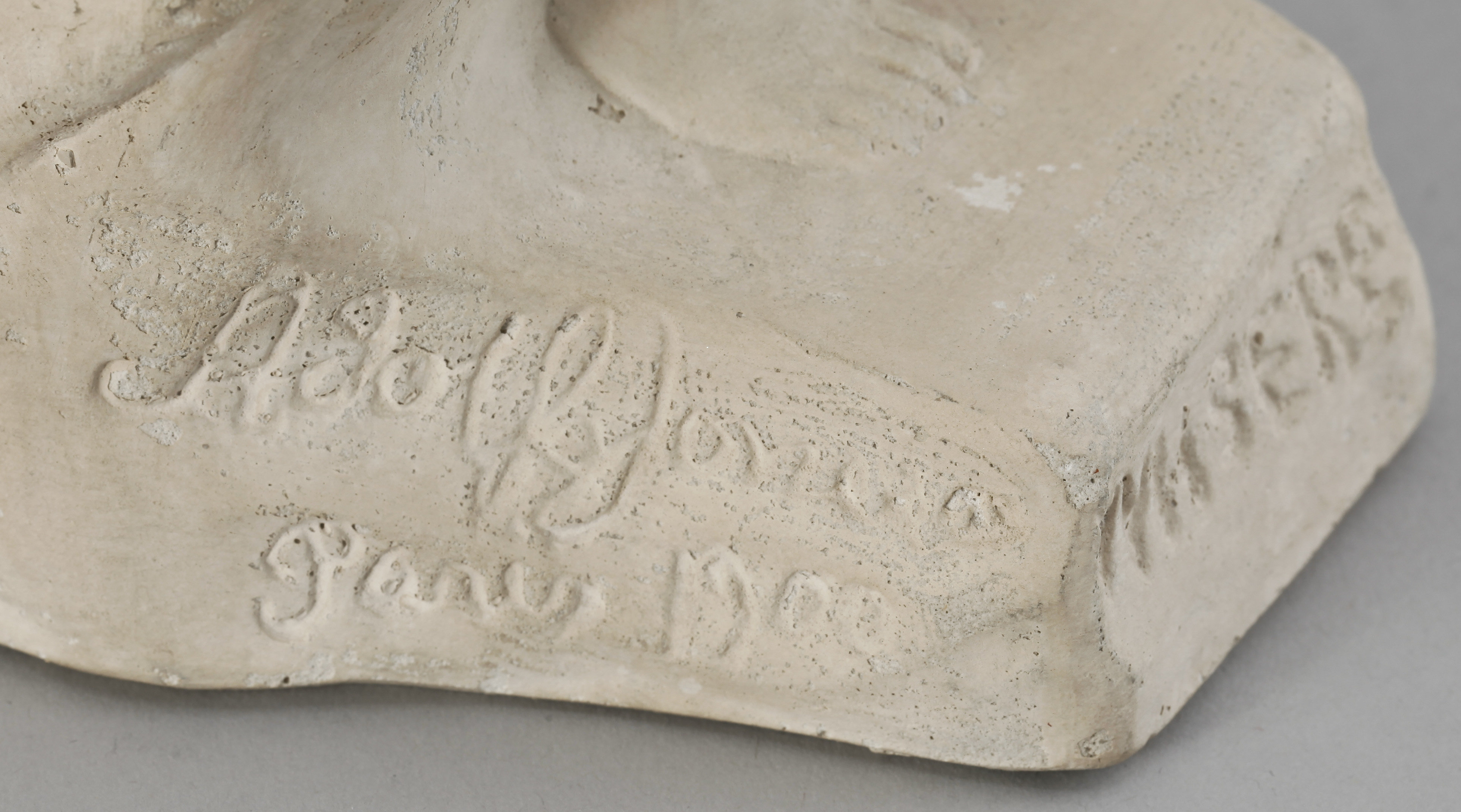 SVEN AUGUST ADOLF JONSSON, skulptur, gips, märkt Paris 1900. Bukowskis