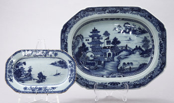 218350. FAT, 2 st, porslin, Kina, 1700-tal.