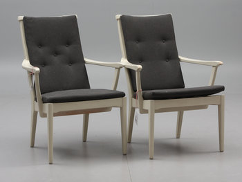 220614. KARMSTOLAR, ett par, Vapensmeden, Carl Malmsten.