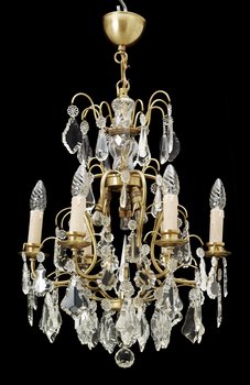 220826. LJUSKRONA, barockstil, 1900-tal. H 75.