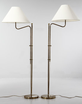 221105. GOLVLAMPOR, ett par, Bergboms, 1900-talets andra hälft.