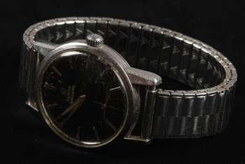 221342. HERRARMBANDSUR, stål, Omega Seamaster,