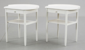 221619. NATTDUKSBORD, ett par, S. Engström, Bodafors.