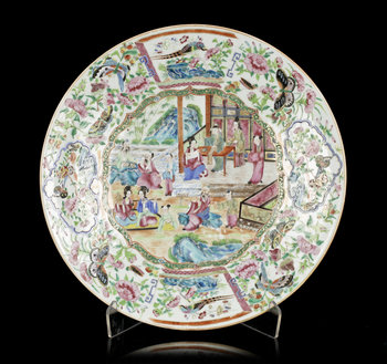 222985. FAT, porslin, Kina, Kanton. 18001900-tal.