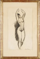 LEANDER ENGSTRÖM, blyertsteckning, sign.