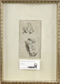 HUGO BIRGER, teckning, sign.