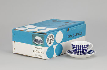 228681. KAFFEKOPPAR, 6 st, benporslin, Adam Stig Lindberg Gustavsberg.