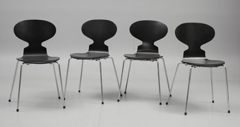 228820. STOLAR, 4 st, Myran, Arne Jacobsen, Fritz Hansen.