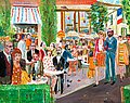 HÅKAN BRUNBERG, "SUNDAY IN A FRENCH TOWN."....