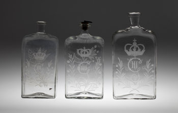 231646. KARAFFER, 3 st, glas, 18001900-tal.