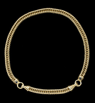 231654. COLLIER, 18k guld, Balestra, Italien. Ca 65 gr.