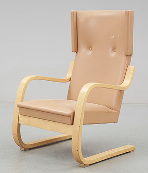 232955. FÅTÖLJ, Modell 401. Alvar Aalto, Artek, Finland.