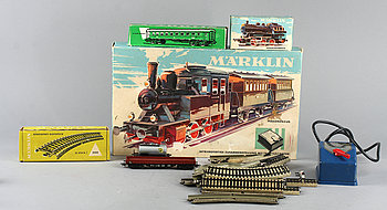 234688. PARTI TÅG samt TÅGRÄLSAR, Märklin, 1900-tal.