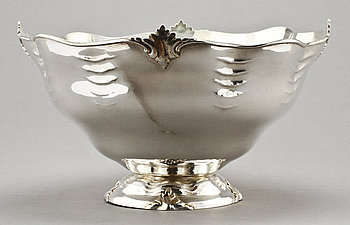 235375. SKÅL, silver, otydliga mästarstämplar, 1926. Vikt 620 gram.