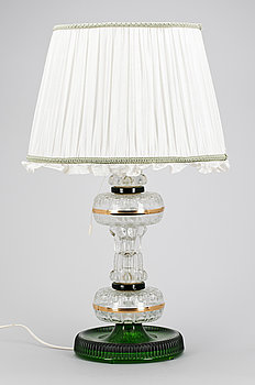 235536. BORDSLAMPA, glas. 1900-talets tredje kvartal.