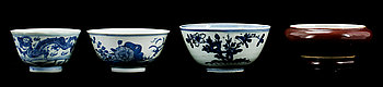 236590. SKÅLAR, 4 st, porslin, Kina, 17001800-tal.