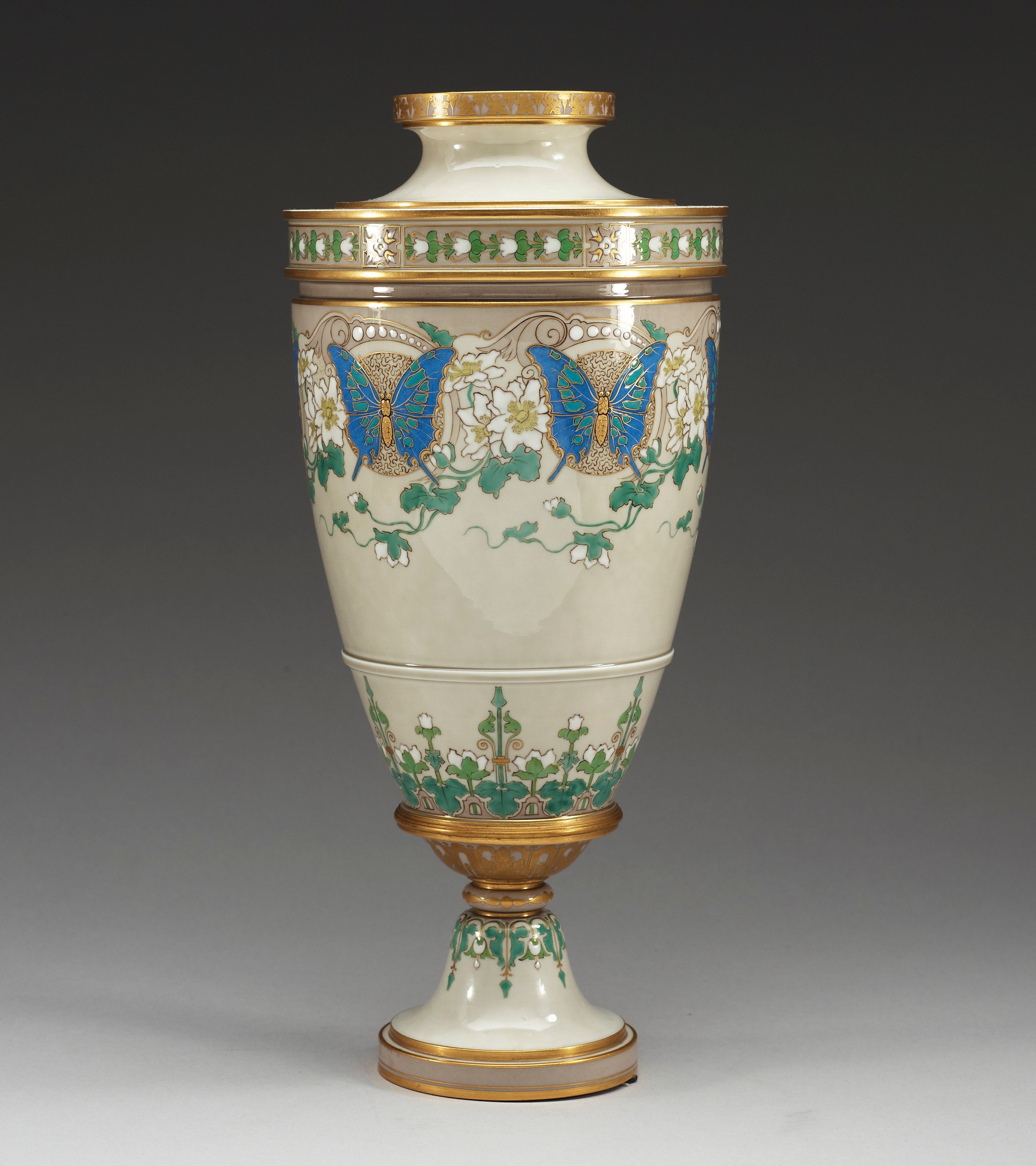 A Sèvres vase, dated 1889 and decorated 1893. Bukowskis
