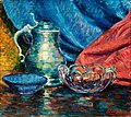 ALFRED WILLIAM FINCH, A STILL LIFE. Sign. 1...