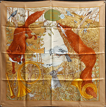 237382. SCARF, siden. Hermés, Paris.