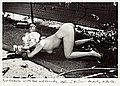 HELMUT NEWTON, "Smoking nude". Signed Helmu...