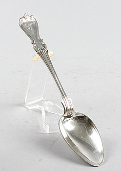 238146. RAGUSKED, silver, Olga, Gustaf Dahlgren, Malmö 1852. Vikt ca 130 gram.