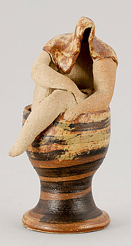 238411. FIGURIN. Stengods, sign Lisa Larson, dat -84, Gustavsberg.