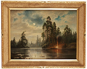 MORTEN MÜLLER, kopia efter, olja på duk, märkt Cop Morten Müller