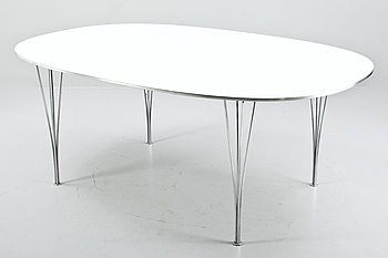 242803. BORD, Superellips, Piet Hein och Bruno Mathsson för Fritz Hansen.