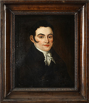 243629. OKÄND KONSTNÄR, olja på duk, 1800-tal.