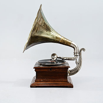 244721. TRATTGRAMMOFON, His Masters Voice, 1900-talets första del.