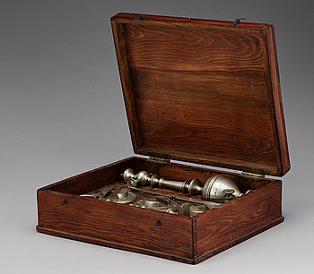 244797. MÄTINSTRUMENT i schatull. Tidigt 1900-tal.