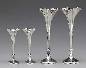 245823. VASER, 4 st, silver, Horace Woodward  Co, London, England, 1897-1900.