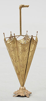 246356. PARAPLYSTÄLL, mässing, 1900-talets andra hälft.