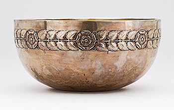 246766. SKÅL, silver, Guldsmeds AB, Stockholm, 1922. Vikt 675 g.