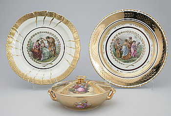 252160. PARTI PORSLIN, 3 delar, Royal Copenhagen, Danmark, 1900-talets andra hälft.