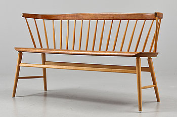 253429. SOFFA, Florett nr 150, AB Bröderna Wigells stolfabrik. 195060-tal.