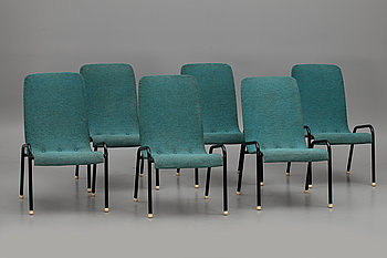 253936. KARMSTOLAR, 6 st, 1900-talets andra hälft.