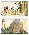 ELSA BESKOW, ett par, akvarell och tusch, e...