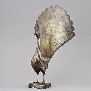 260189. SKULTPUR, gulmetall, orientalisk, 1900-talets första hälft.