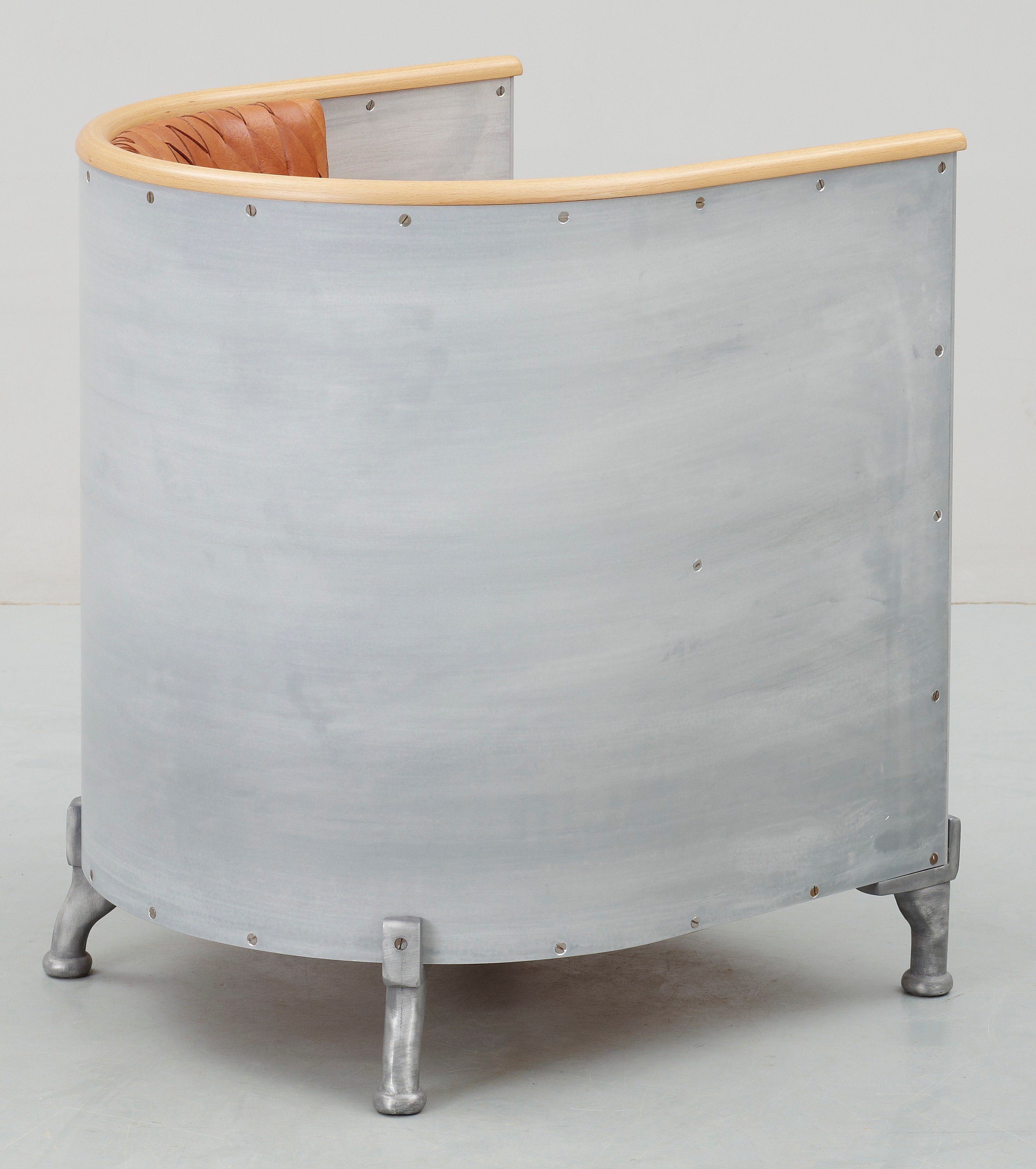 MATS THESELIUS, fåtölj, "Aluminiumfåtölj", Källemo AB, Värnamo ca 1990 ...