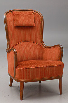 263568. FÅTÖLJ, troligen, Carl Malmsten, 193040-tal.