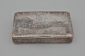 264473. DOSA, silver, Moskva, Ryssland. 1800-talets slut. Ca 95g.