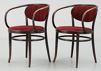 265327. KARMSTOLAR, ett par, Thonet, 1900-talets andra hälft.