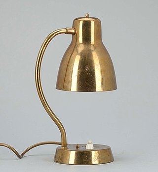 266772. BORDSLAMPA, mässing, 1900-talets senare hälft.