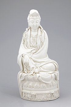 268718. FIGURIN, blanc de chine, 1900-talets andra hälft.