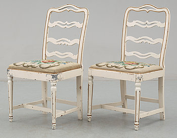 269373. STOLAR, 2 st, gustavianska stil, 1800-tal.