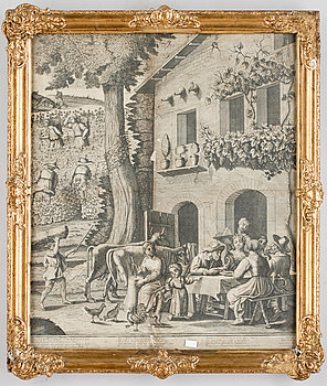 270410. KOPPARSTICK, troligen 1700-tal.